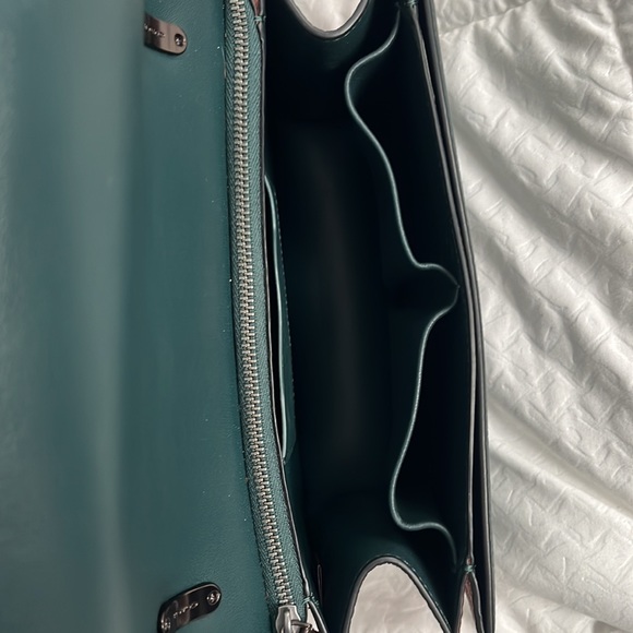 Coach Alie Shoulder Bag Colorblock Retro Teal Multi - Picture 10 of 16